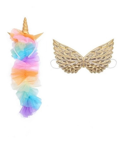 Imagen 2 de 9 de Disfraz De Unicornio Infantil 3 A 9 Años Halloween Ltf Shop