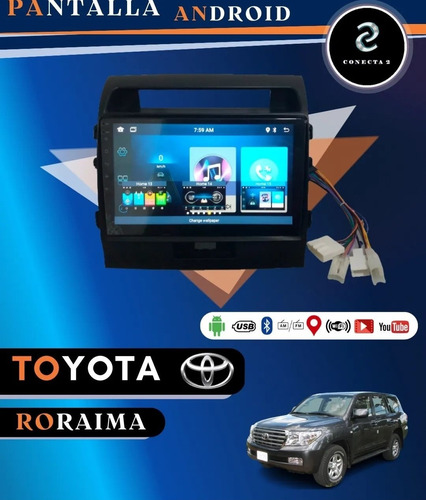 Reproductor Android + Adaptador Toyota Roraima