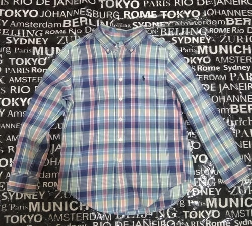 Camisa Gy18b Polo Ralph Lauren Niño T-8 N0 Calvin Vanelope