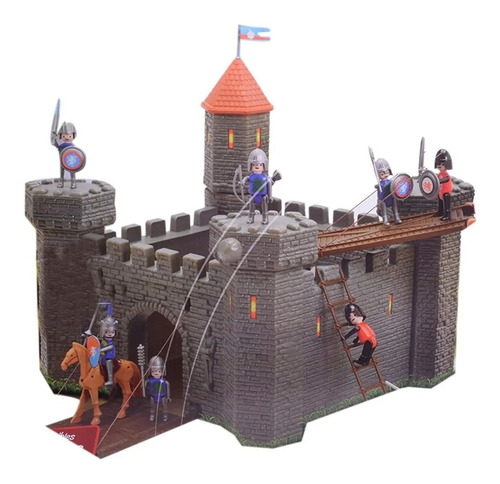 Simil Playmobil Fuerte Castillo Ataque A La Fortaleza 6445