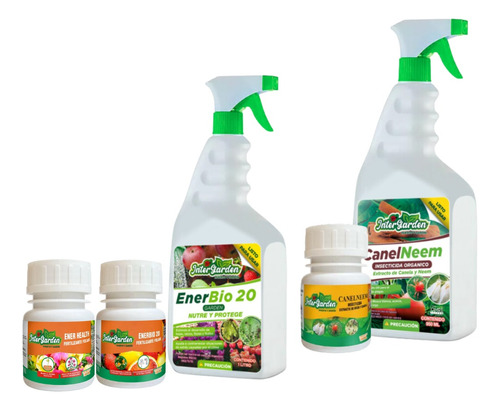 Kit Fertilizante, Control De Plagas Y Hongos. 5 Productos 