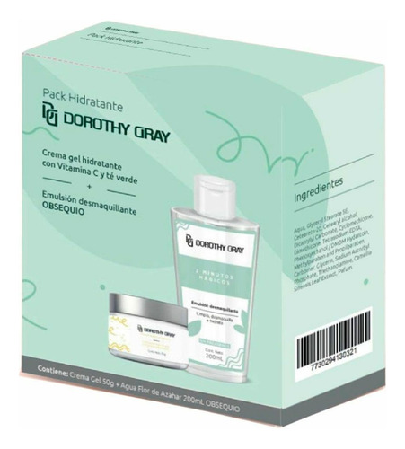 Dorothy Gray - Pck - Cma Gel Hid C/ Vit Te Verde + Emul Desm