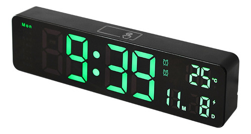Reloj Despertador Digital Led De 10 Pulgadas Con Pantalla De