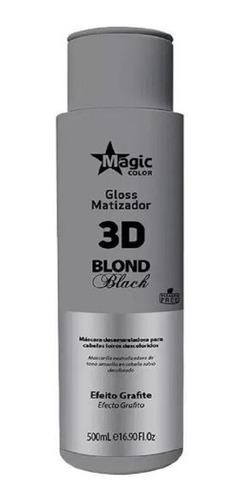 Imagem 1 de 2 de Magic Color Gloss 3d Blond Black Matizador 500ml
