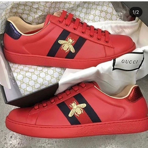 tenis da gucci vermelho