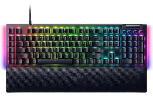 Teclado Us Razer Blackwidow V4 Mechanical Yellow Switch Teclado Negro Idioma Inglés Us
