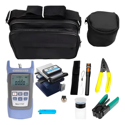 Kit Ferramentas Fibra Óptica Ftth Completo Profissional Com Caneta 10km - Link+