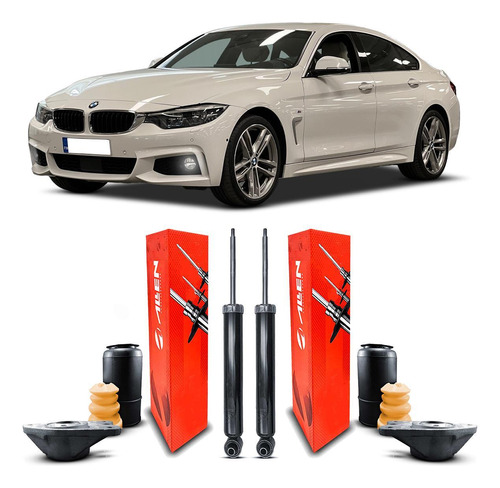 2 Amortecedor Kit Supensão Traseira Bmw 430i F36 2016 A 2017