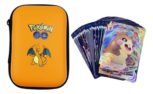 Estuche Para Cartas Pokémon + 20 Cartas Vmax