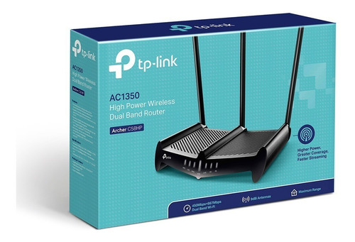 Imagen 4 de 7 de Router TP-Link Archer C58HP negro 110V/220V