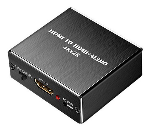 Extractor De Audio Hdmi 4k, Convertidor Estéreo Para Pc