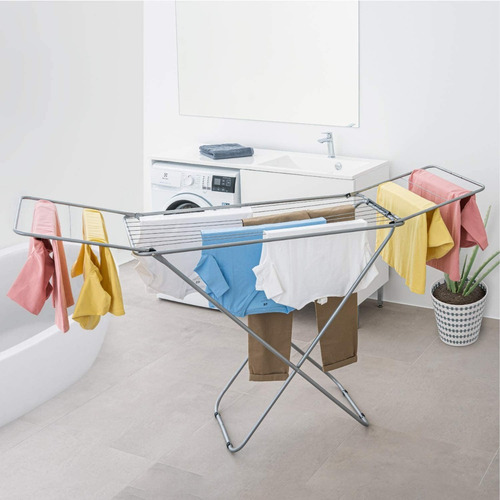 Imagen 5 de 10 de Secaropa Extensible Plegable 12 Mts De Ropa Inoxidable