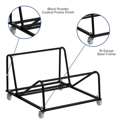 Silla Apilable Base De Patín Dolly