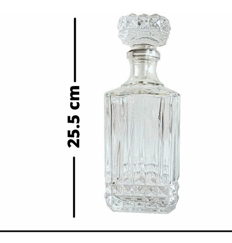 Set 5 Piezas Licorera Y 4 Vasos Whisky Monarch Royal Gallery