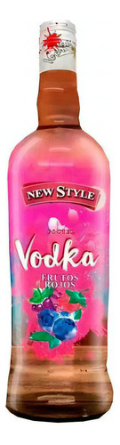 Vodka Frutos Rojos 1 Lt X 1 Unidad New Style