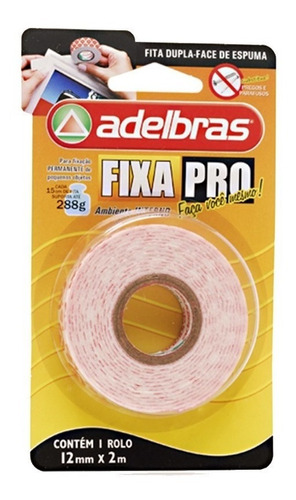 Fita Dupla Face Adelbras De Papel Branca 18 X 30m C401541