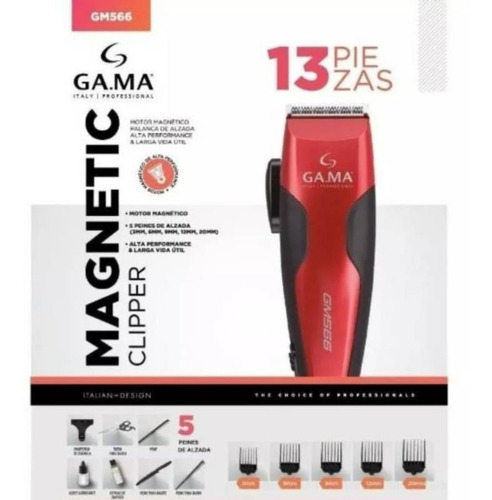 Maquina Corta Pelo Clipper Gm 566 13 Piezas Gama
