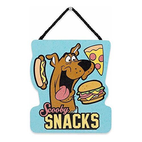 Scooby-doo Snacks Hanging Wood Wall Decoración - Fun Fvltz