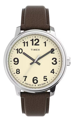 Reloj Timex Tw2t719009j Moderno Fácil Lectura 40mm Piel (Reacondicionado)