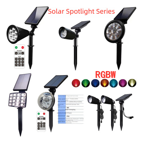 Lámpara Solar De Césped 32led Luz Cálida Cambia Color