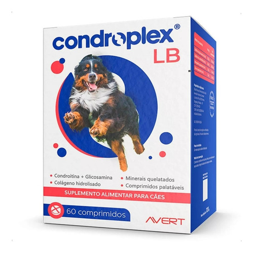 Suplemento Avert Condroplex Lb Com 60 Comprimidos