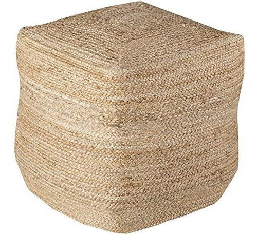 Puf Decorativo Surya Pouf-101, 45 X 45 X 45 Cm, Natural