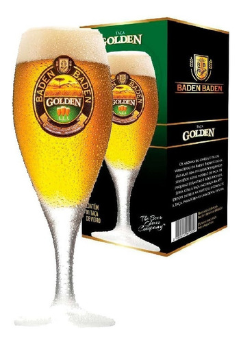 Taça De Cristal Cerveja Baden Baden Golden 320ml - Ruvolo