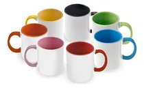 Comprar Taza Blanca Con Fondo Y Asa De Color