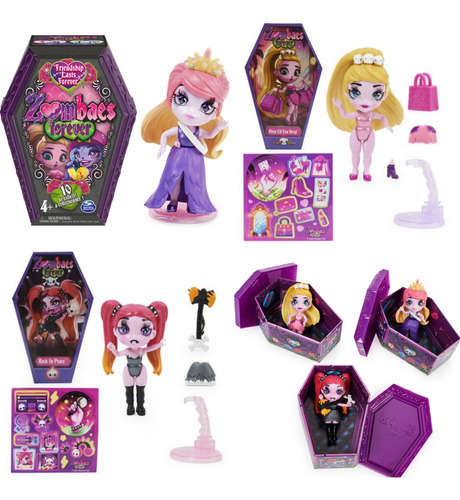 2 Piezas Zombaes Forever - 2muñecas Coleccionables Sorpresa