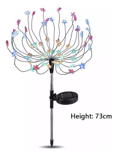 Nuevo Luz Solar Led For Jardín Con Forma De Estrella, 4