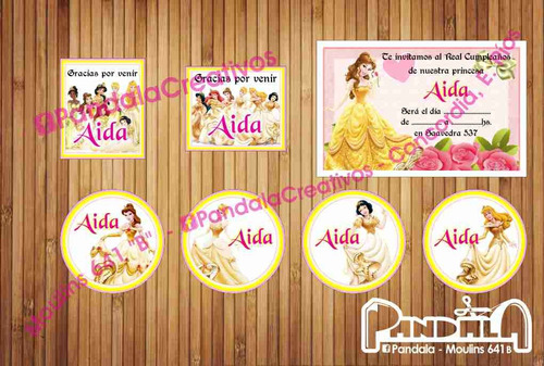 Bolsitas Para Sorpresitas Princesas De Disney X10 Unid.
