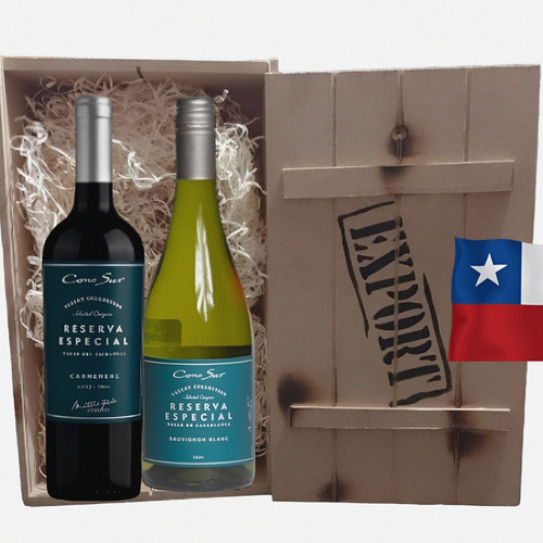 2 Vinos Reserva Especial  Carmenere + Sauvignon Blanc Chile