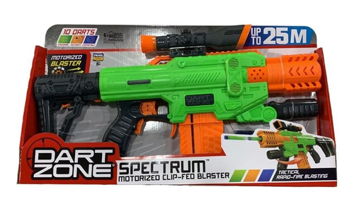 Pistola Rifle Dart Zone Spectrum 25m + 10 Dardos