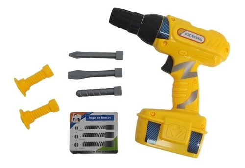 Kit Ferramentas Com Bancada E Furadeira Elétrica Infantil