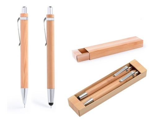 Set Bolígrafo Y Lápiz De Bambú