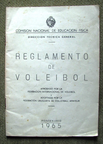 Reglamento Antiguo De Voleibol- Año 1965 Cnef.