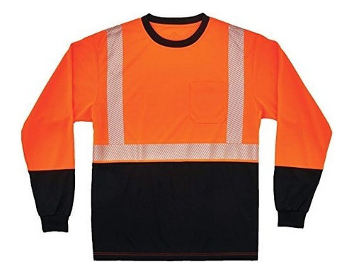 Glowear 8281bk Ansi Camisa De Seguridad Reflectante De Manga