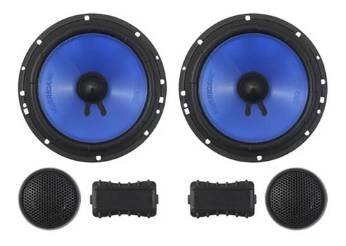 Alto Falante Hurricane Kit 2 Vias 6 Pol 130 Rms 260w Cm6.2