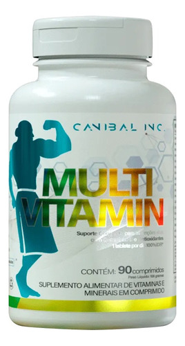 Suplemento Em Comprimidos Canibal Inc Multi Vitamin Multivitaminico Imunidade Em Frasco De 0ml