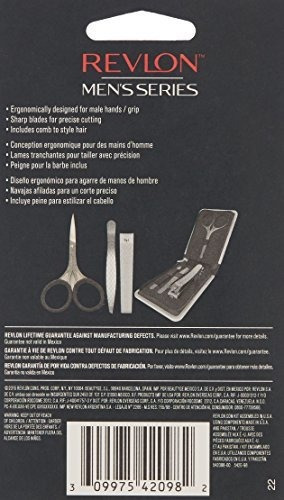 El Kit De Vello Facial Revlon Mens Series Incluye Tijeras
