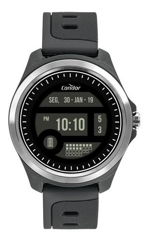 Relógio Masculino Condor Digital Cokw05caa/8c 48mm Cinza