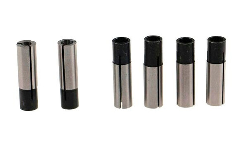Kit 06 Adaptadores P/ Fresa 3.175mm Para 6mm Tupia, Retífica