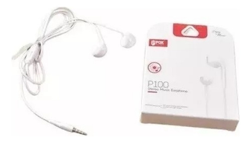 Audífonos Manos Libres Pqk P-100 (pack 10 Unidades)