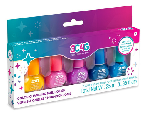 Juguete De Esmaltes Que Cambian De Color 