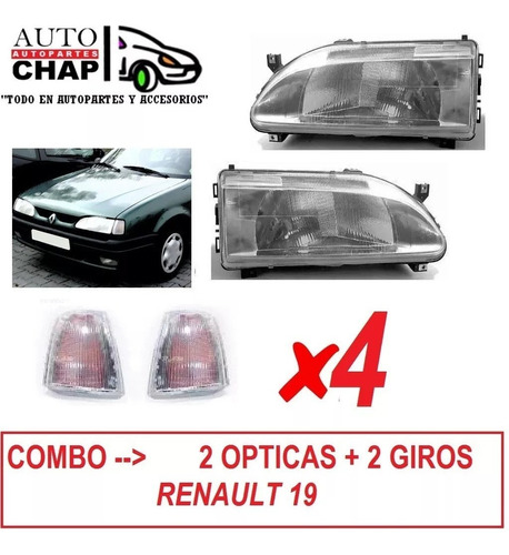 Combo Opticas + Giros Renault 19 Es Imperdible!