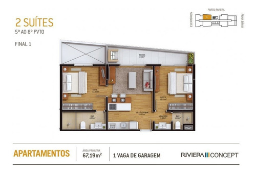 Imagem 2 de 2 de Apartamento Praia Brava Itajaã - 119687