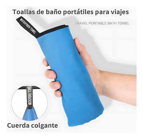 Toalla Microfibra: Ideal Para Gimnasio, Playa, Viajes.