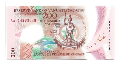 Liquido Excelente Billete De Vanuatu.  200 Vatu 2014 Unc