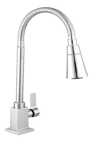 Torneira Cozinha Mesa Bancada Quadrada Gourmet Cônico 1/4 V. Cor Cromado