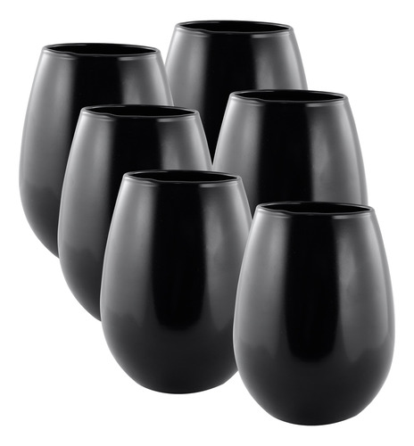 Set X 6 Vasos Vidrio Copón Gourmet 450 Ml Rigolleau 